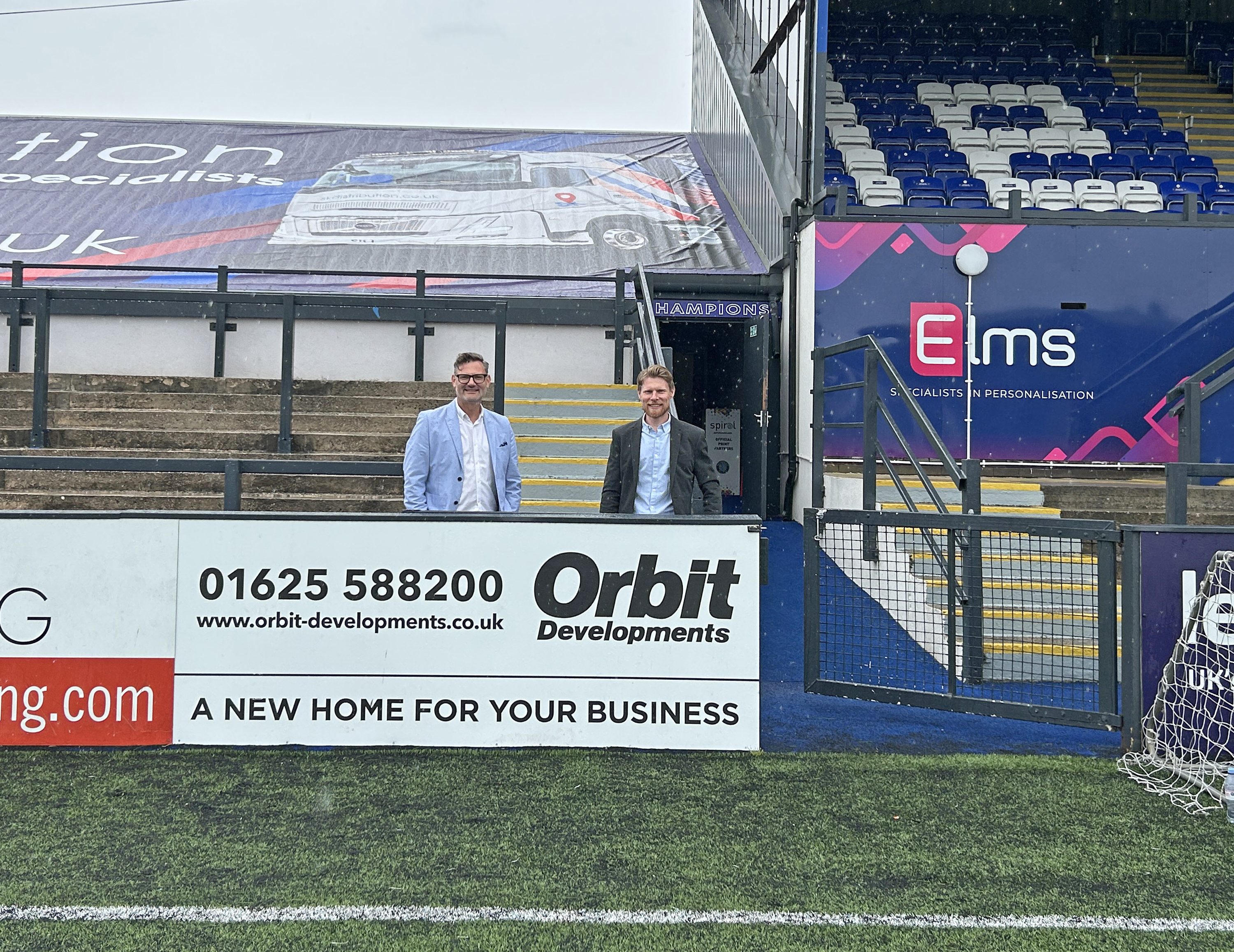 Orbit Develops Sponsor board at Macclesfield FC